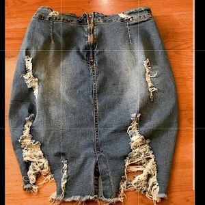 High Wasted Jeans skirt